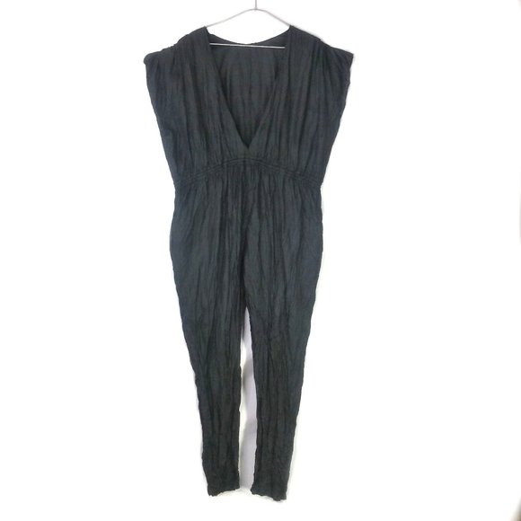 VTG 100% Silk Black Reversible Jumpsuit - Picture 2 of 14